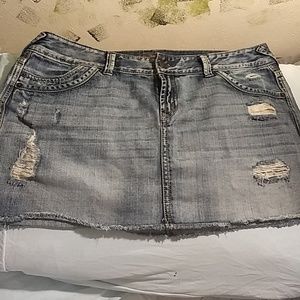 Express jean skirt